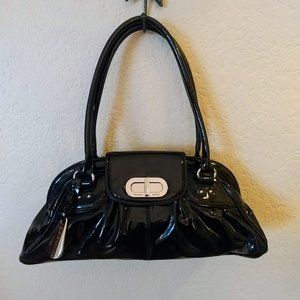 Black patent Franco Sarto purse